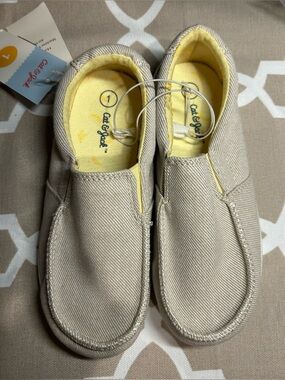 Cat & Jack Toddlers Beige Slip-On Canvas Sneakers